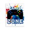 Stupell Industries Vivid Modern Gamer Zone Wall Plaque Design by Kim Allen